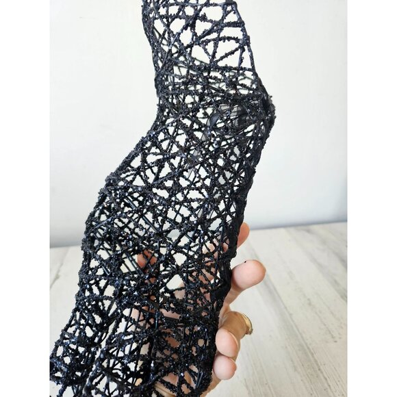 Glitter sparkle witch boot large decor life-size Halloween decor centerpiece uni - Picture 9 of 11